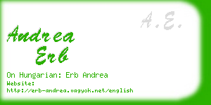 andrea erb business card